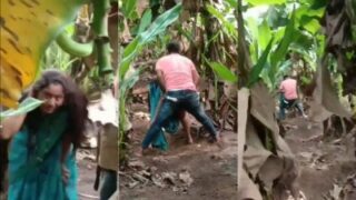 Pasangan Kolhapuri Beraksi Mesra Di Kebun Pisang