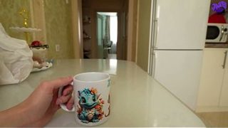 Pagi Buta, Mulut Ibu Tiri Basah Dan Dalam Menelan Batangku.