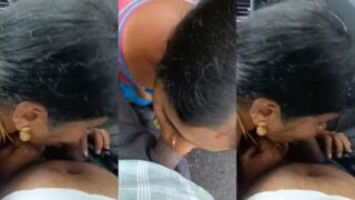 Cewek India Selatan Ngeseks Di Mobil, Outdoor Blowjob Desi Bikin Greget